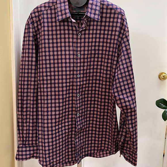 Johnston & Murphy cotton LS shirt, L - Picture 1 of 16